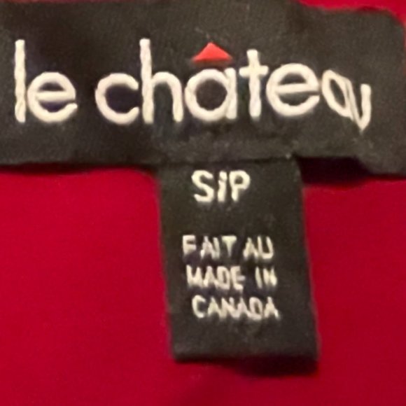 Red Sparkly Party Dress Le Chateau - Picture 9 of 10